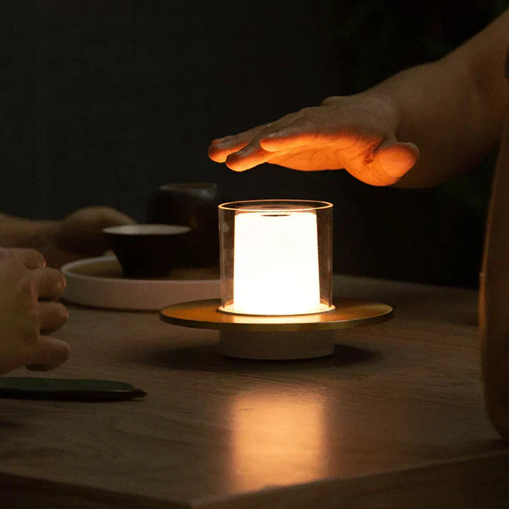 LED Bordslampa med Säker Fyrverkeriljus