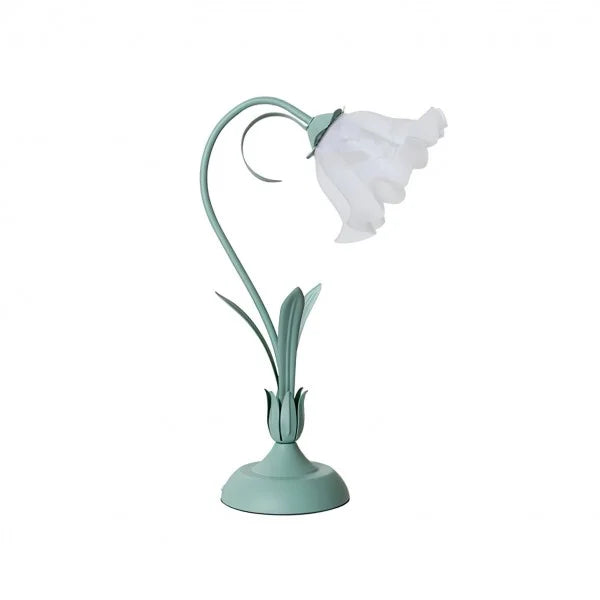 Bordslampa med vintage blomsterdesign bas