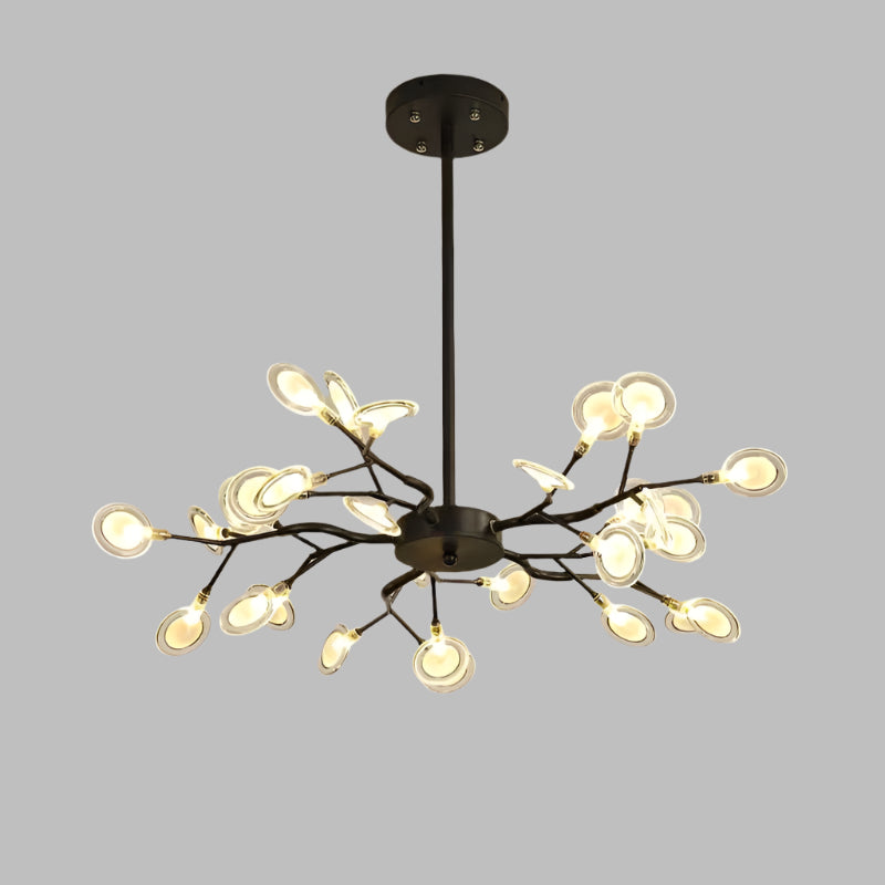 Krona Modern LED Eldflugslampa Takbelysning