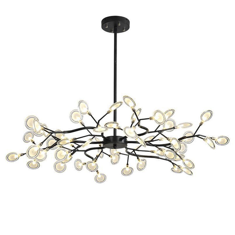 Krona Modern LED Eldflugslampa Takbelysning