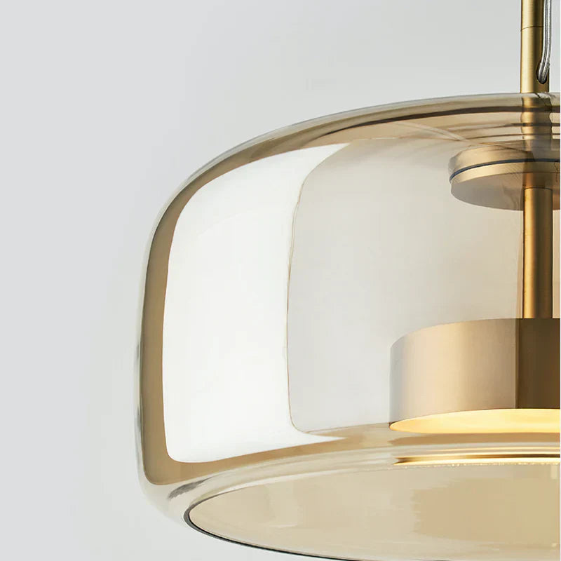 Pendellampa Glas LED Modern Takarmatur