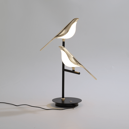 LED Bordslampa Modern Metall Fågel Design