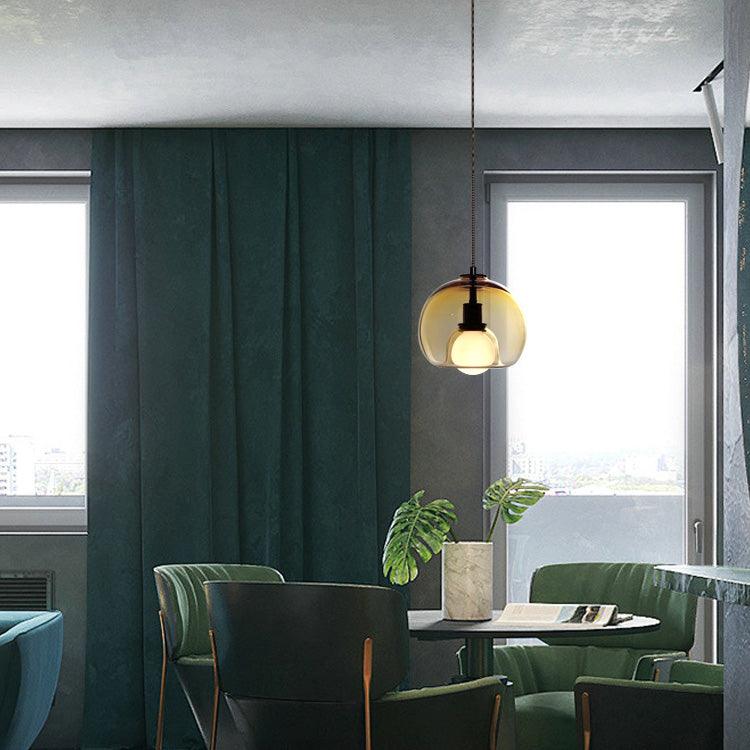 Pendellampa Modern Glas Takarmatur