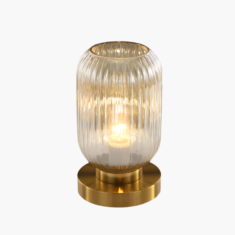 Bordslampa Modern Glas Skärm Sängbord Ljus