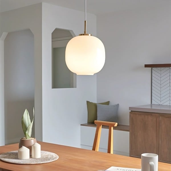 Pendellampa Opalglas Modern Taklampa