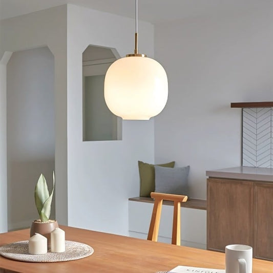 Pendellampa Opalglas Modern Taklampa