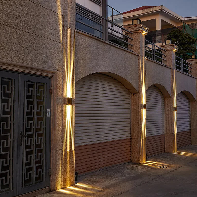 Utomhus Svart Aluminium LED Vägglampa