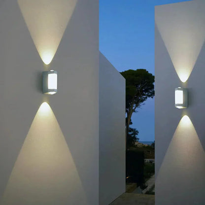 Utomhusvägglampa Vattentät Metall LED-lampa