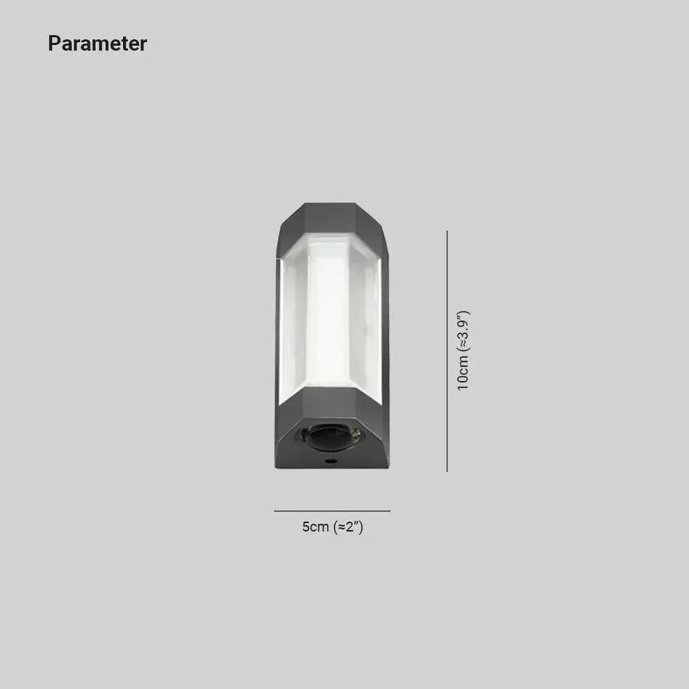 Utomhusvägglampa Vattentät Metall LED-lampa