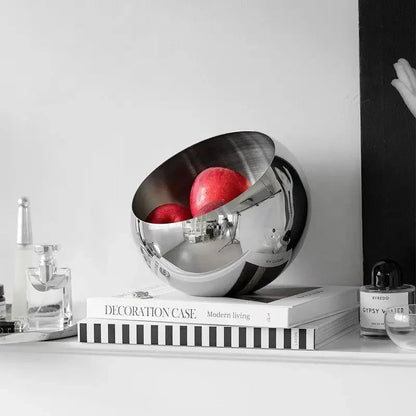 Elegant fruktfat i rostfritt stål - Modern miljövänlig design