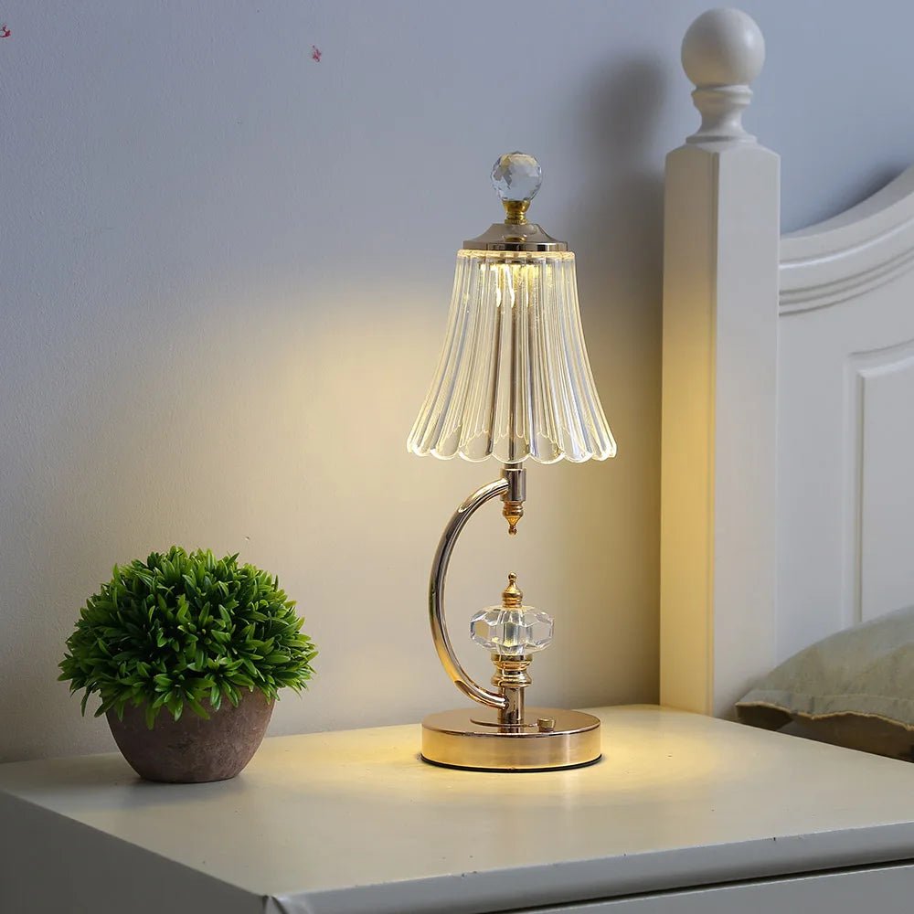 Kristall Bordslampa LED Touch Control Modern