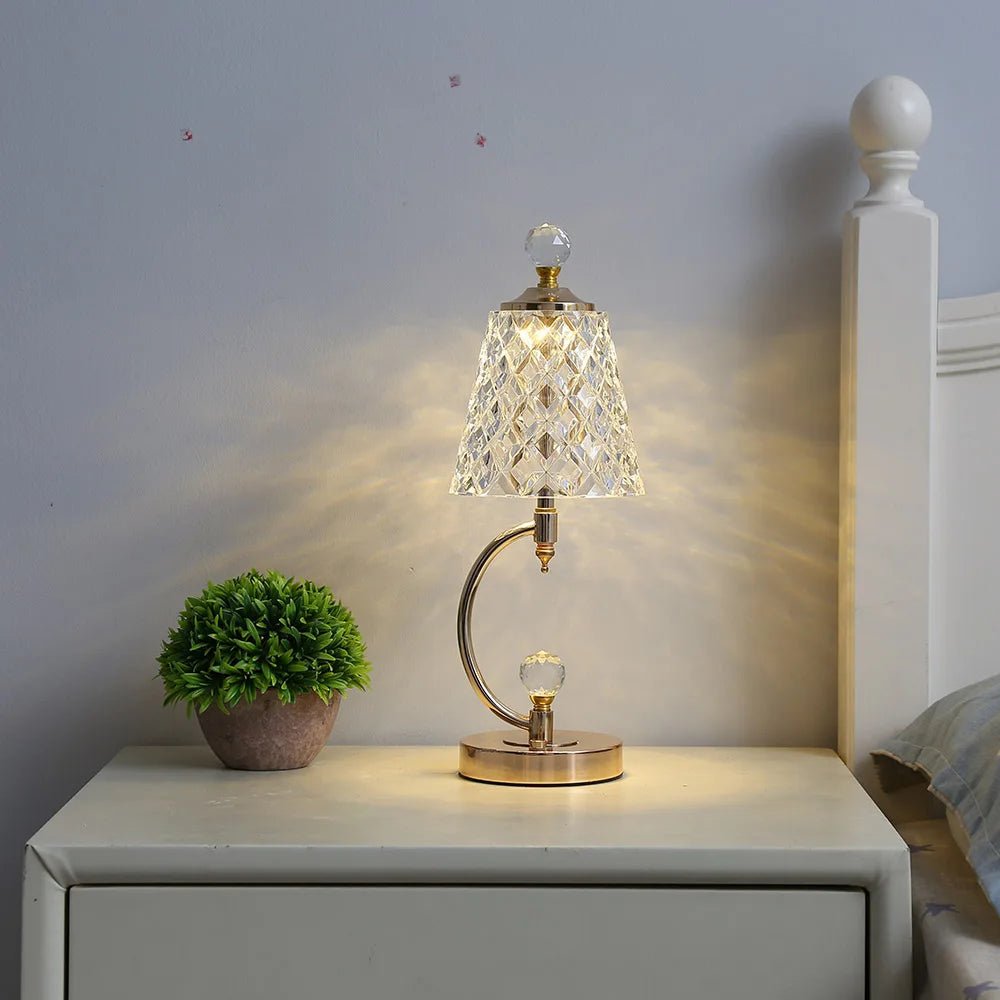 Kristall Bordslampa LED Touch Control Modern