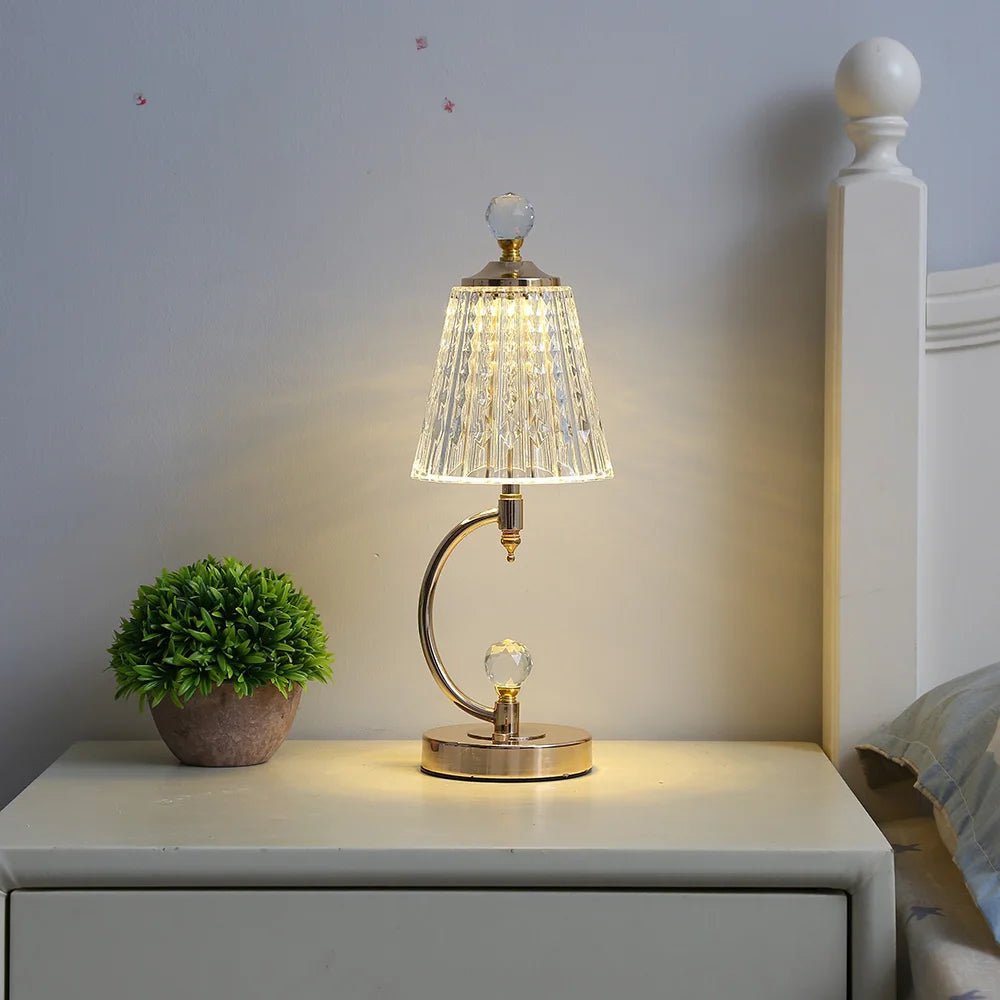 Kristall Bordslampa LED Touch Control Modern