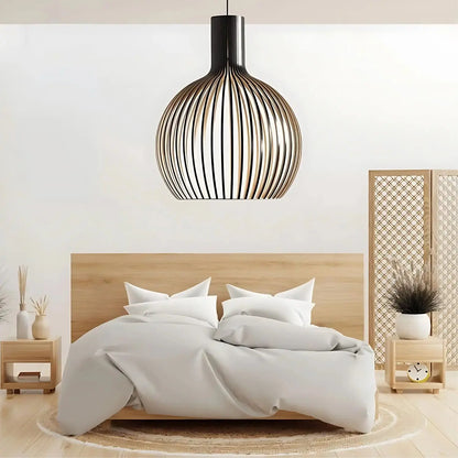 Lunorb | Handgjord bambus plafondlampa