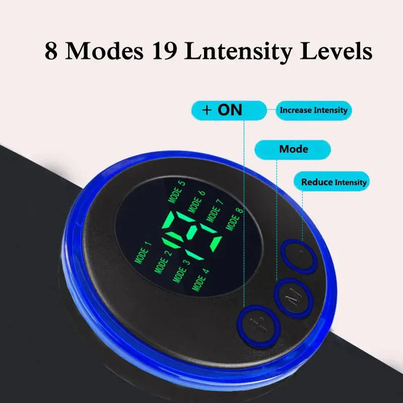 EMS Abs Trainer - 19-steg bålmuskelstimulator för att stärka kroppens mitt