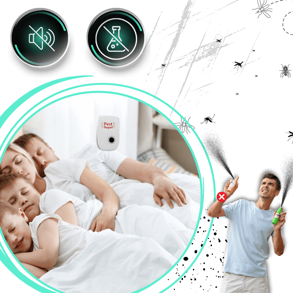 PestGuard – Kompakt ultraljudsskadedjursbekämpare med modern design för hemmabruk