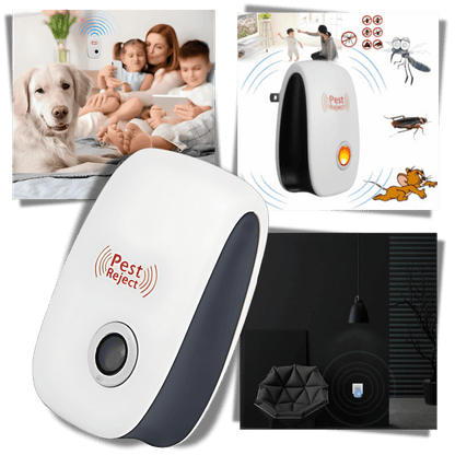 PestGuard – Kompakt ultraljudsskadedjursbekämpare med modern design för hemmabruk