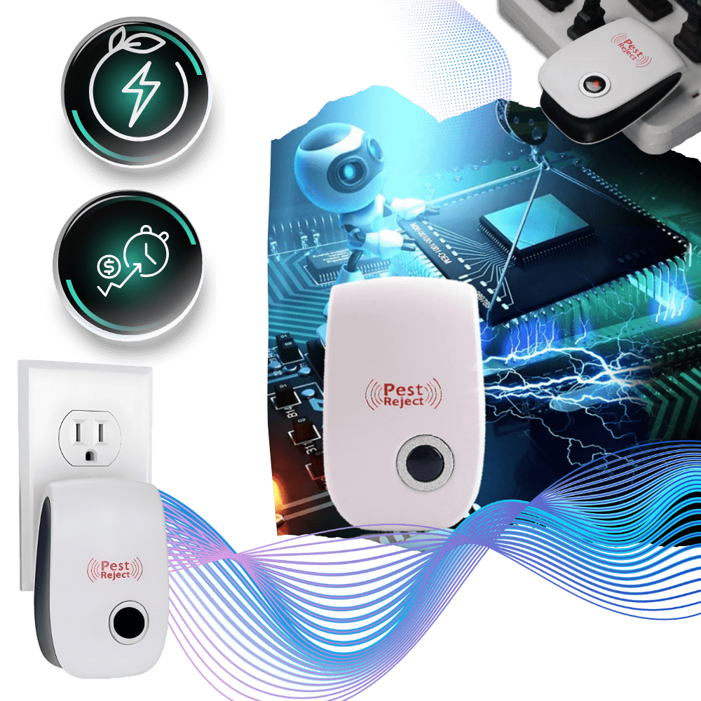 PestGuard – Kompakt ultraljudsskadedjursbekämpare med modern design för hemmabruk