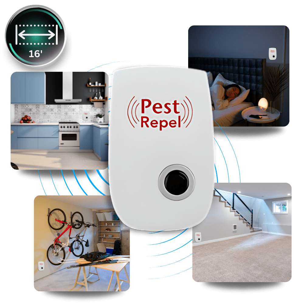 PestGuard – Kompakt ultraljudsskadedjursbekämpare med modern design för hemmabruk