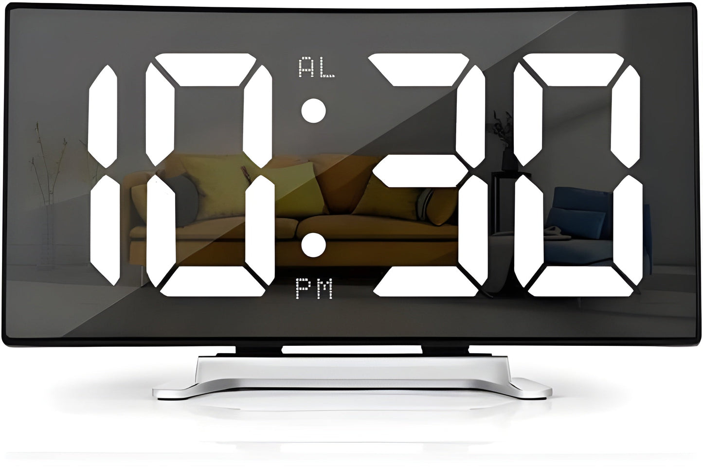 CurvaGlow Klocka - Modern LED Kurvor Väcker Klocka