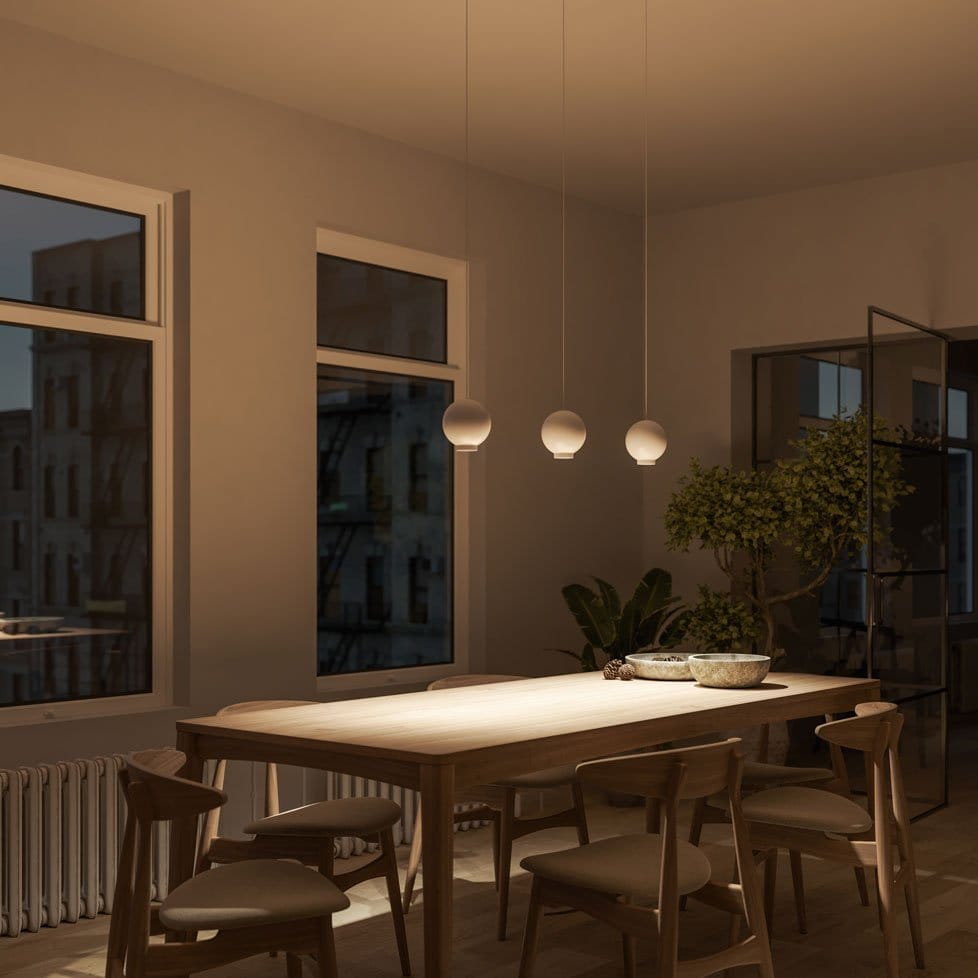 GlowOrbis – Justerbar LED Taklampa med Varmt Ljus