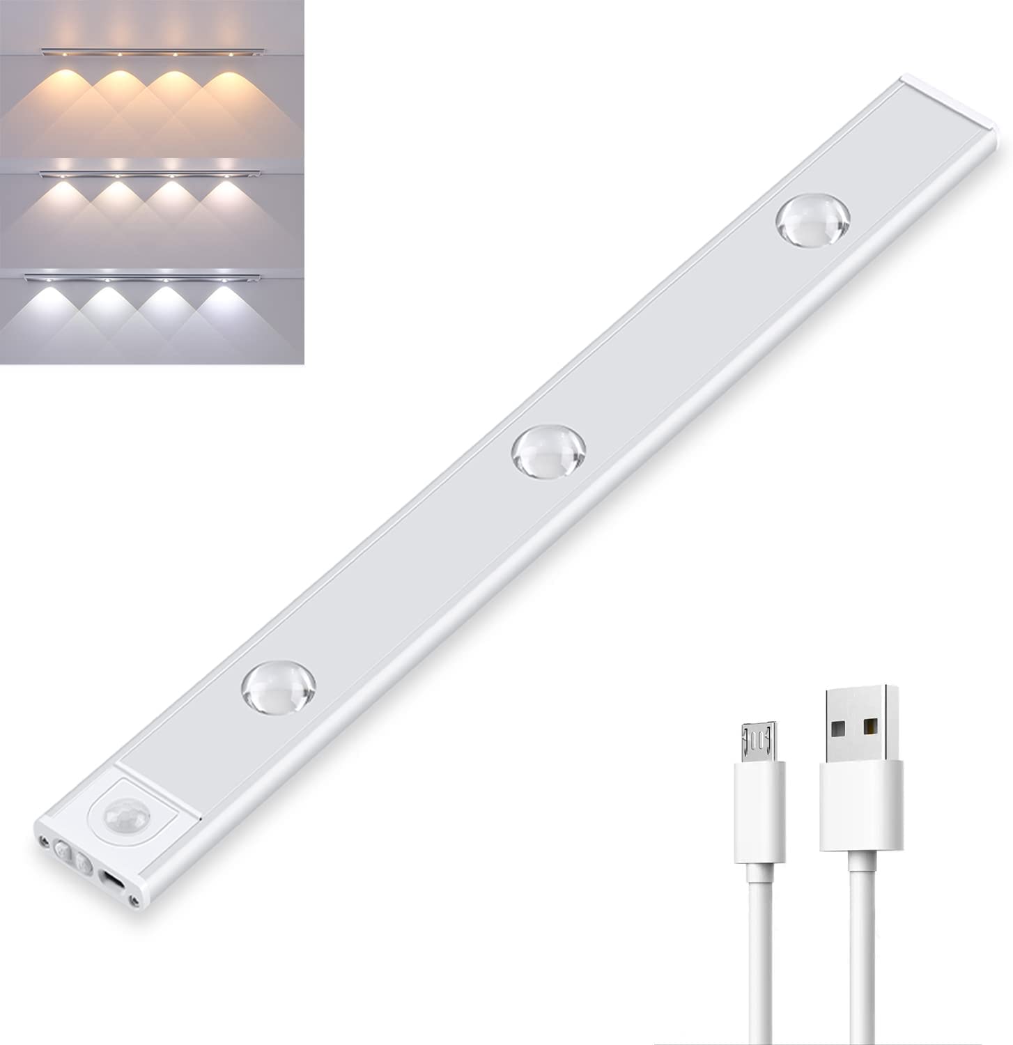 Trådlös Rörelsesensor LED-lampa – Uppladdningsbar och Lätt att Installera
