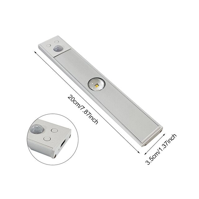 Trådlös Rörelsesensor LED-lampa – Uppladdningsbar och Lätt att Installera