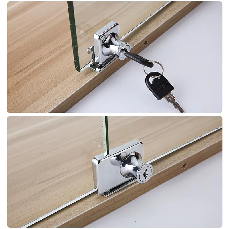 Royaleva Enkel Glas Lås Möbelfäste Säkerhetslås