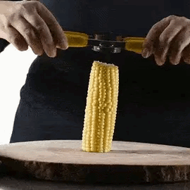 Royallure Rostfritt Stål Majskolvsskalare – Slät, Rörfri Kärnavlägsnande, Kompakt & Ergonomisk