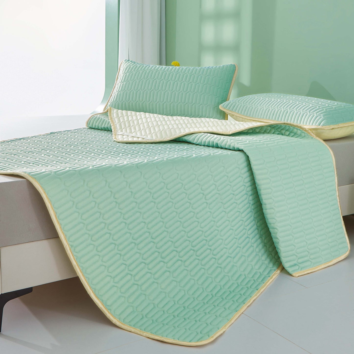 Cool Latexmatta - 2/3 stycken sommarkylmattsats för sovrum eller studentrum, Andas och Fällbar