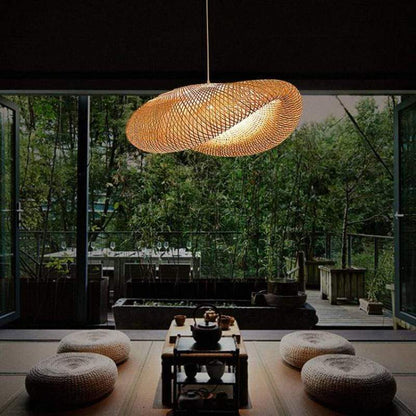 ZenBamboo LED Hänglampa Bollar av Bambu för Sovrum