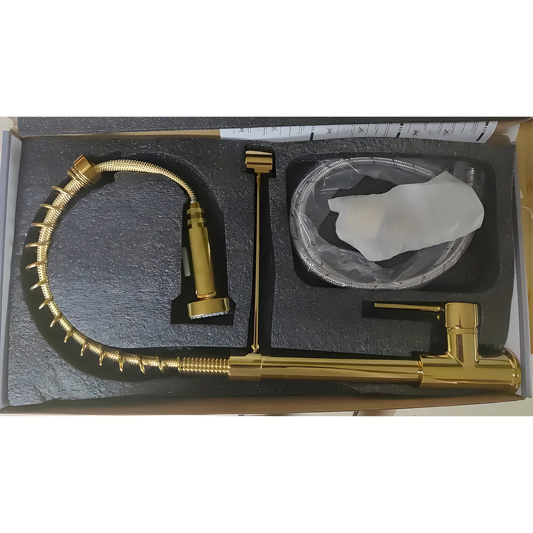 FlowNova - Multifunktionell diskbänksblandare (Borstad stål)