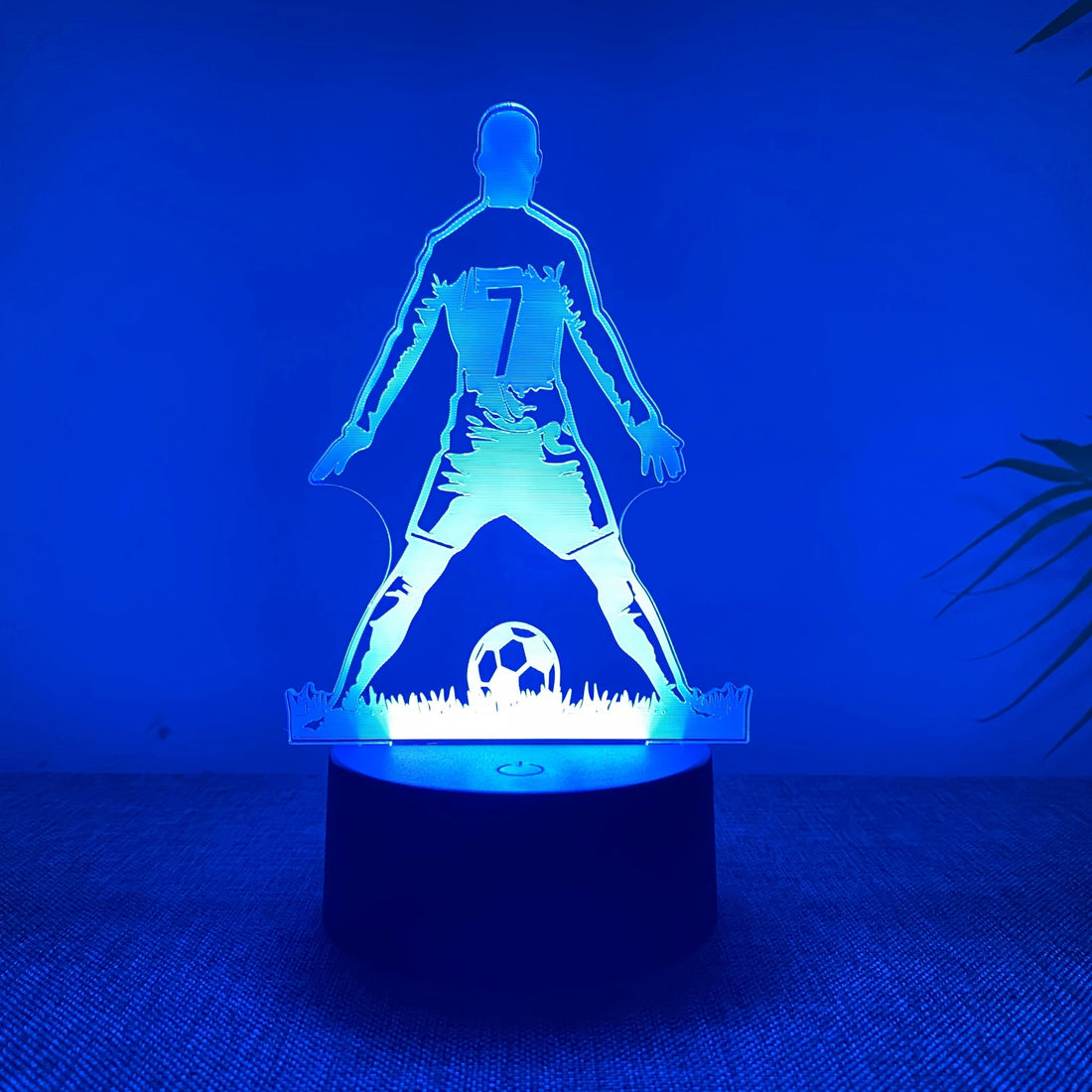 SportGlow - 3D Fotbollspelare LED Nattlampa med Färgändring