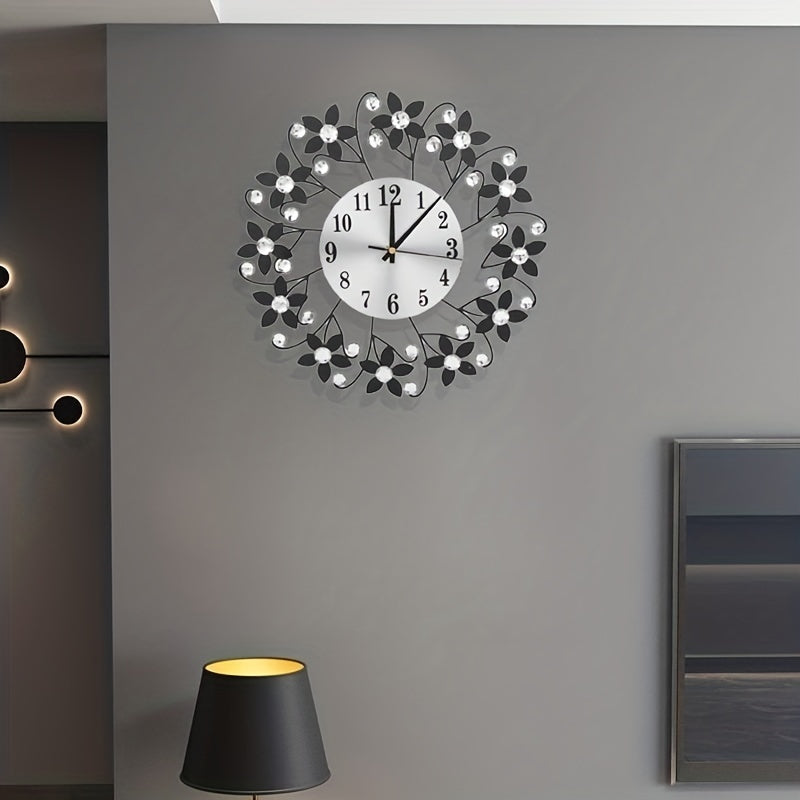 EleganceClock - Stille Dekorativ Väggklocka 14 Tum