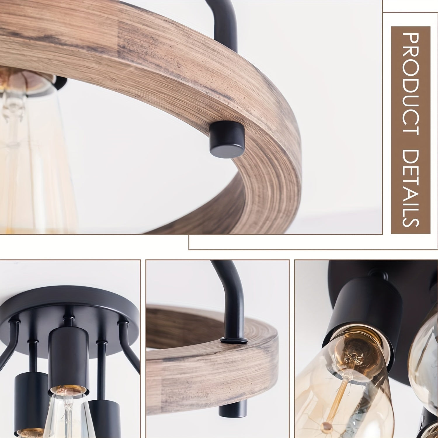 NatureLight Tre-Arm Lampe - För Atmosfärisk Belysning och Karaktär