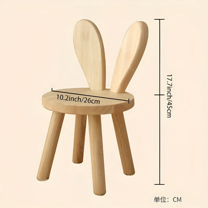 BunnyCraft Puff - Nordisk träpuff med kaninöron