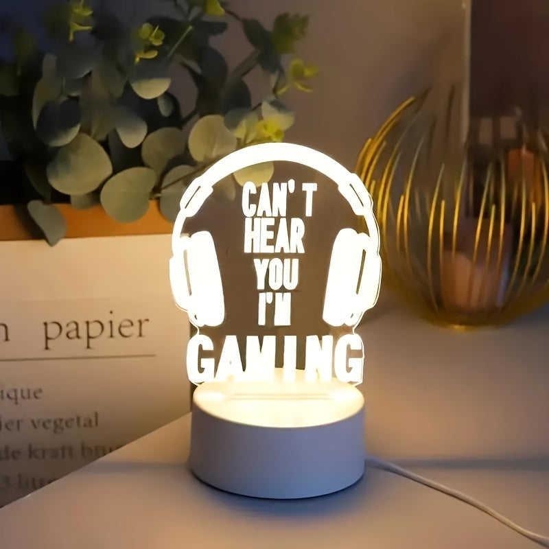 GameLamp - Mini LED Bordslampa med USB-uppladdning för Spelrum