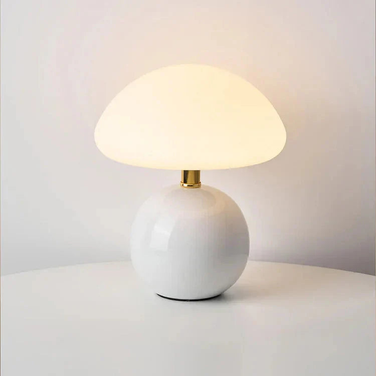 Liten Vintage Svamp Bordslampa