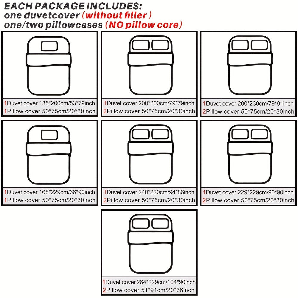 Tufted Sängkläder Set – Sängöverkast och Kuddeöverdrag med Stort Blommönster