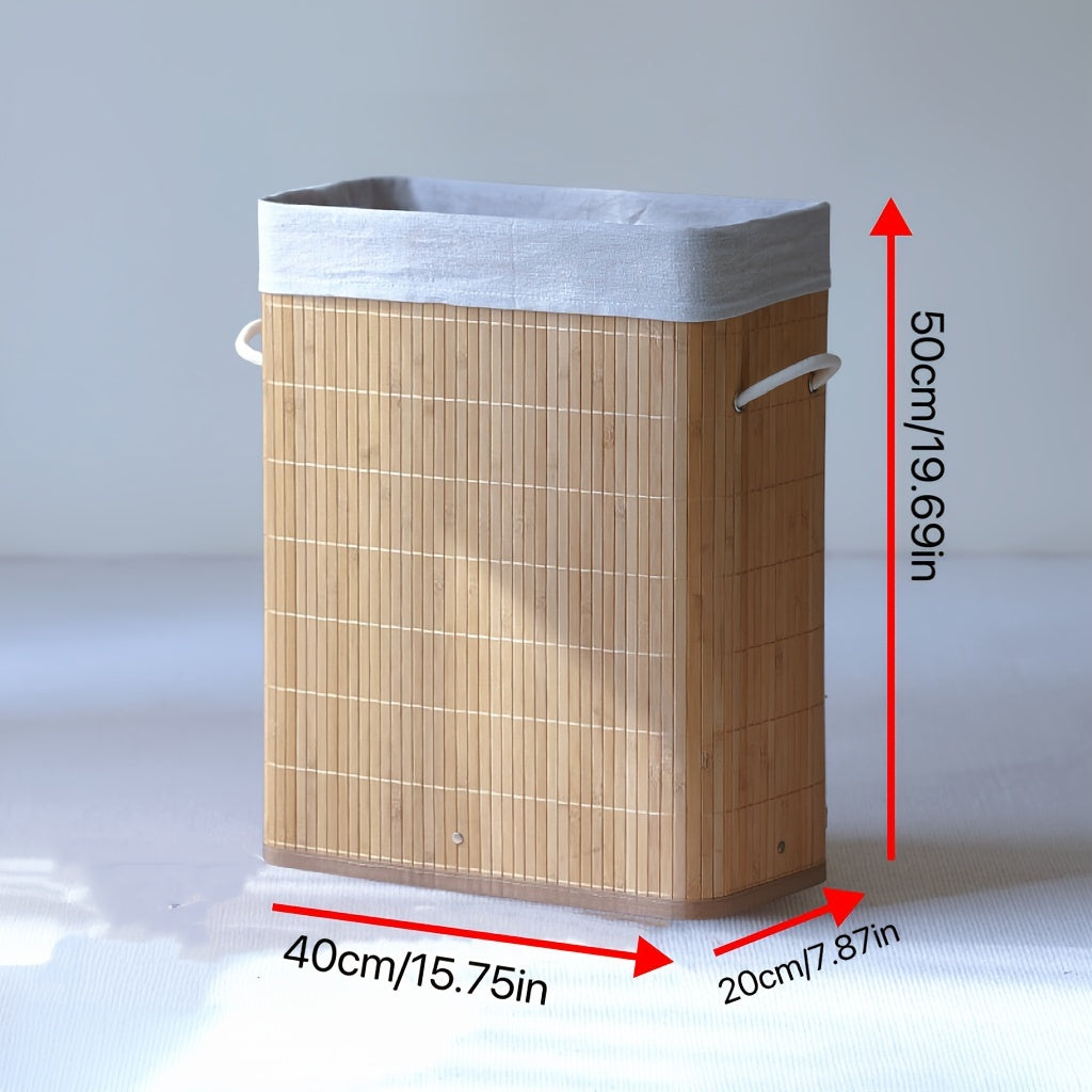 Bambu Vävd Förvaringskorg - Hållbar och Praktisk för Varje Rum