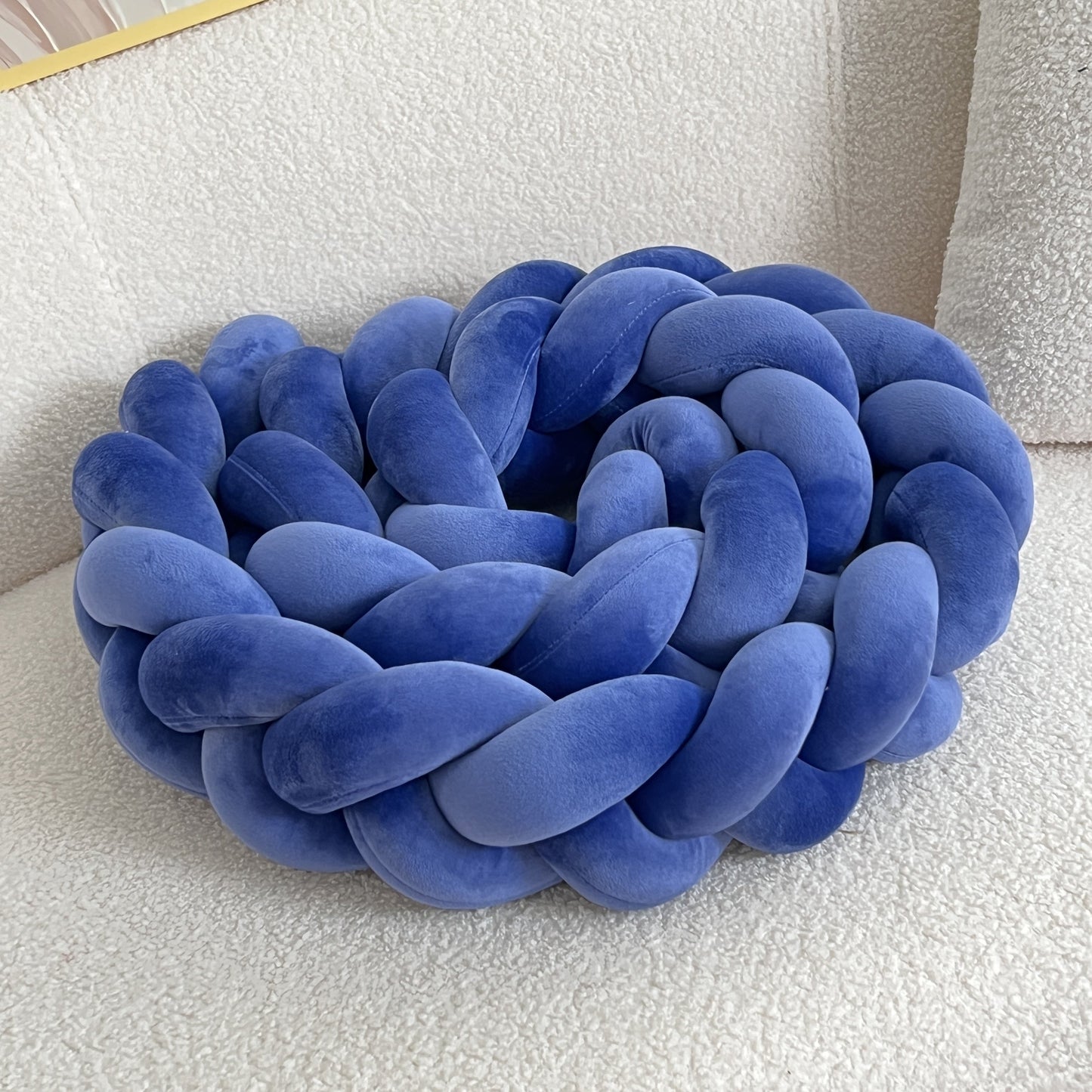 Handgjord Knapp Vloerkudde - Geometrisk Mönster, Tvättbar, 78-tum, Helårs Dekorativ Kuddfyllning med Polyester