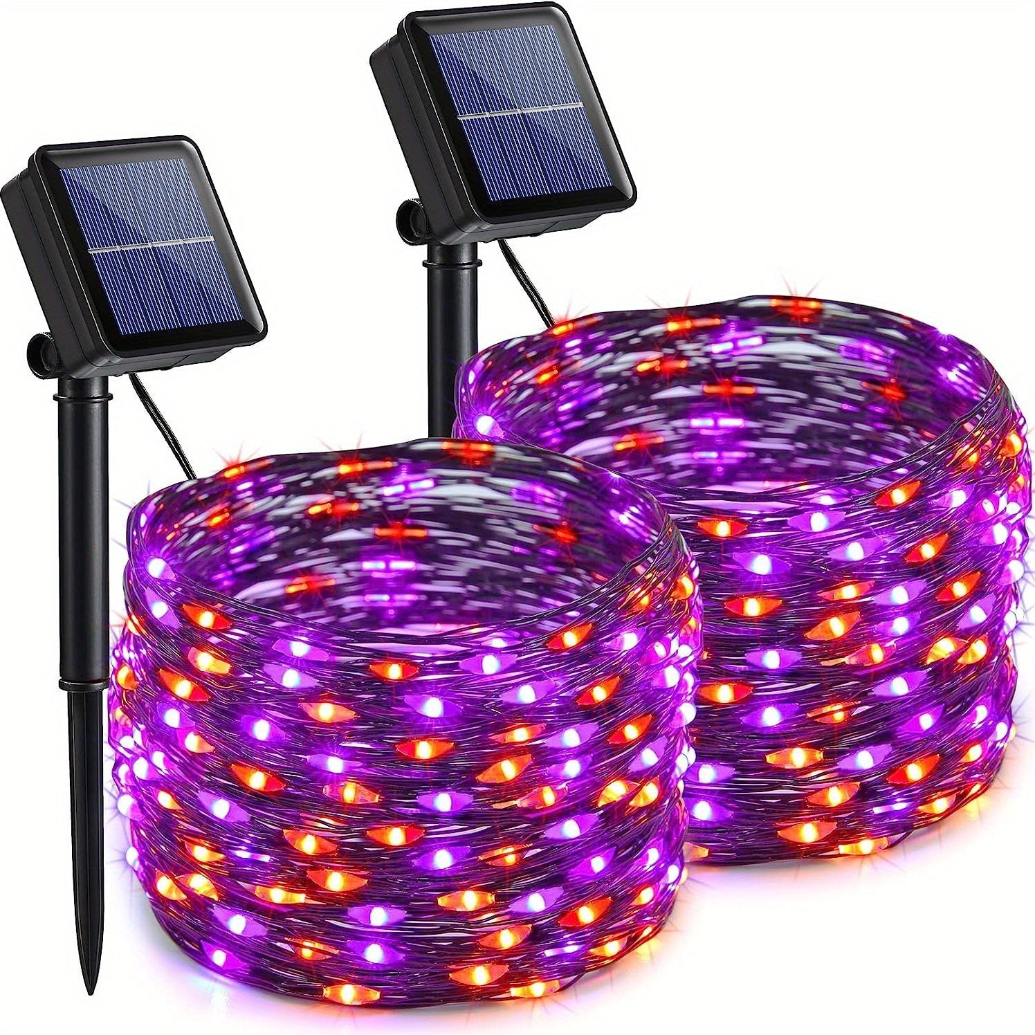 Utomhus Solenergi Drivna Röda Ängel Ljus