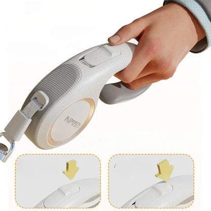 Hundsele med utdragbart mjukt grepphandtag