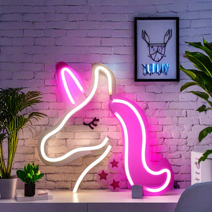 NeonMagic - Rosa Mytiskt Vesen LED Vägglampa