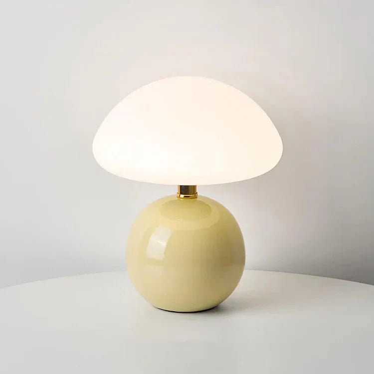 Liten Vintage Svamp Bordslampa