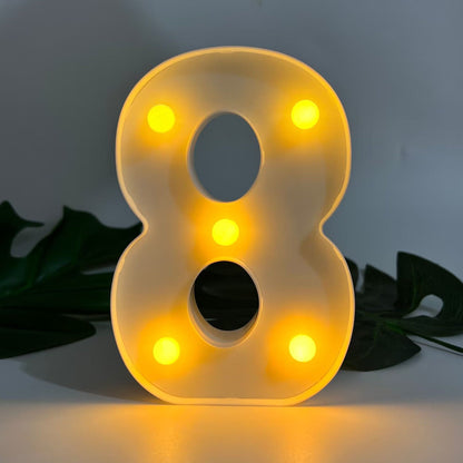 AlphaGlow - LED Dekorativ Bokstavslampa med Batteridrift