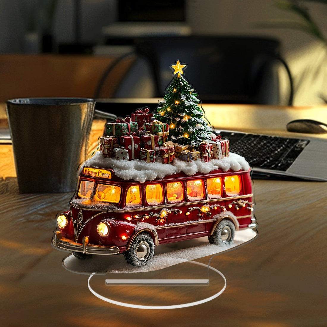 Carvallo - Glamourös akryl juldekoration för festligt jubel