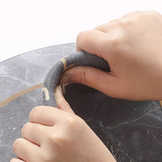 Lucky Charm Snabbtorkande Badmatta - Geometrisk Design med Halkfri för Duschen och Entrén