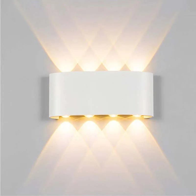 Vägglampa Modern Vit LED Vattentålig Lampa