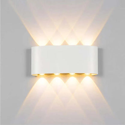 Vägglampa Modern Vit LED Vattentålig Lampa